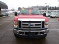Red - F350 Super Duty XLT Regular Cab 4x4 Photo No. 7