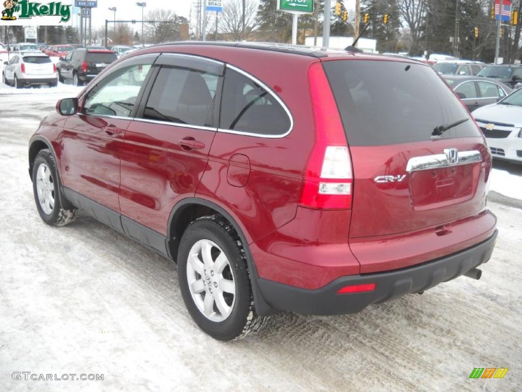 2008 CR-V EX-L 4WD - Tango Red Pearl / Black photo #5
