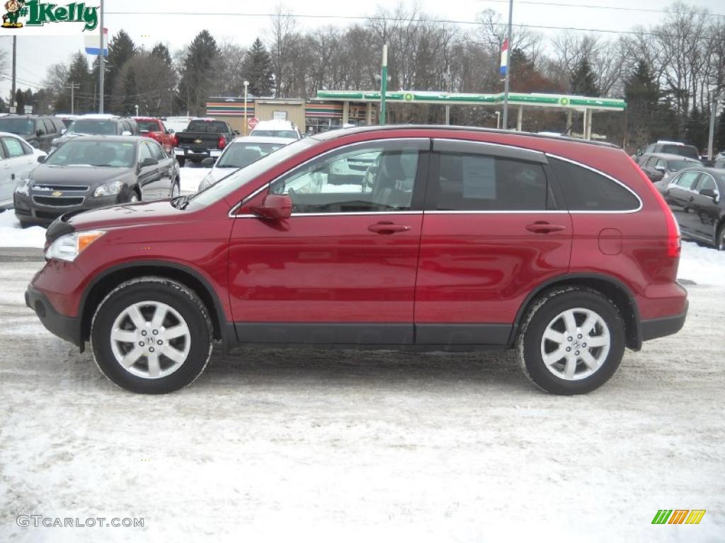 2008 CR-V EX-L 4WD - Tango Red Pearl / Black photo #6