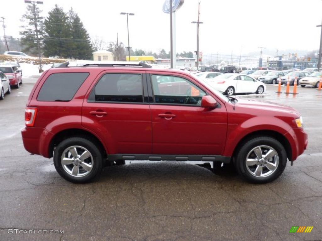 2010 Escape Limited V6 4WD - Sangria Red Metallic / Charcoal Black photo #5