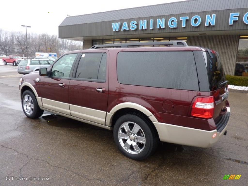 2009 Expedition EL King Ranch 4x4 - Royal Red Metallic / Charcoal Black/Chaparral Leather photo #2