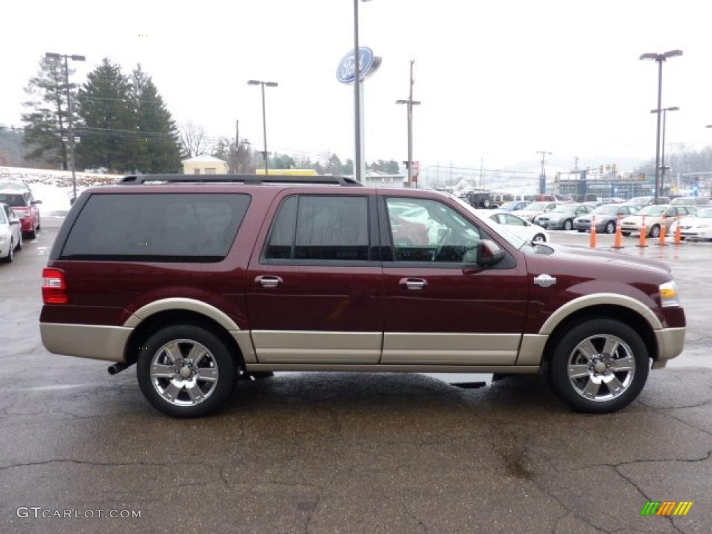 2009 Expedition EL King Ranch 4x4 - Royal Red Metallic / Charcoal Black/Chaparral Leather photo #5