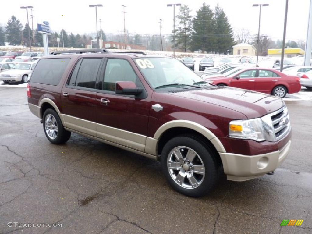 2009 Expedition EL King Ranch 4x4 - Royal Red Metallic / Charcoal Black/Chaparral Leather photo #6