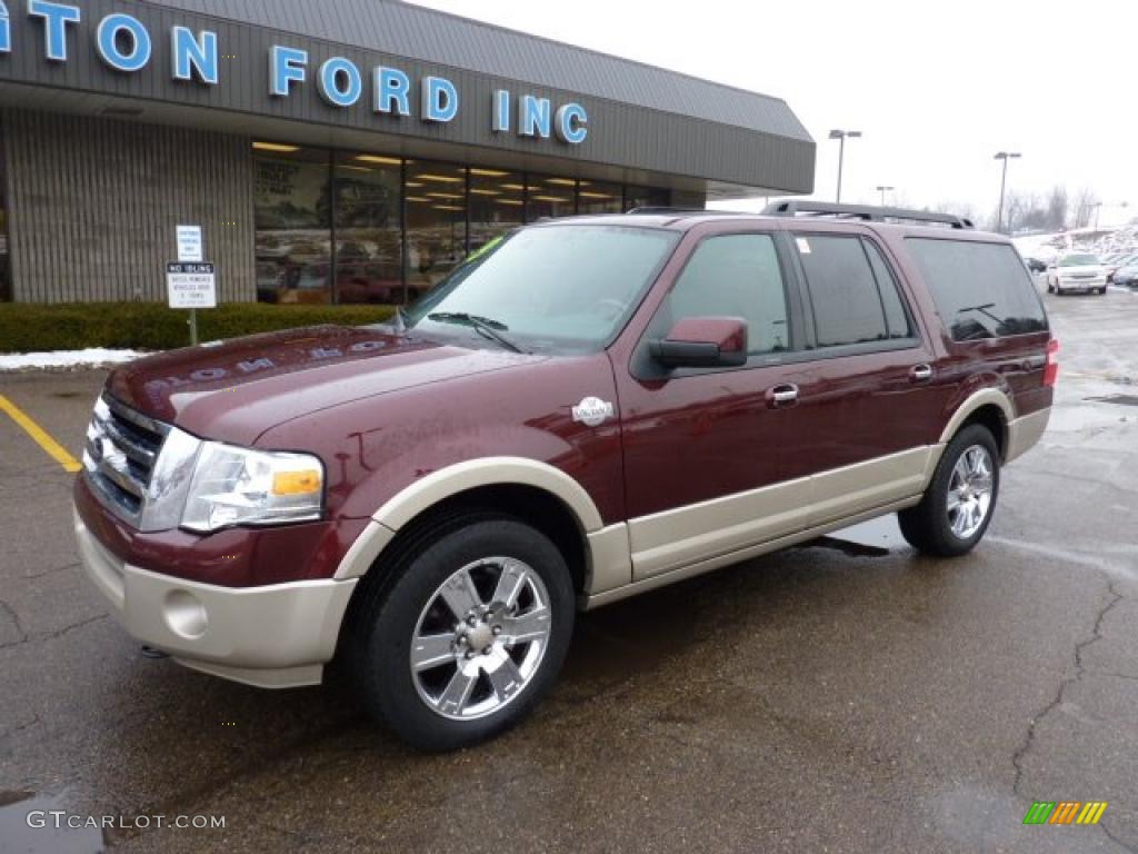 2009 Expedition EL King Ranch 4x4 - Royal Red Metallic / Charcoal Black/Chaparral Leather photo #8