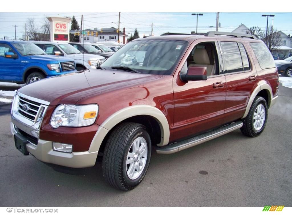 2010 Explorer Eddie Bauer 4x4 - Dark Copper Metallic / Camel photo #1