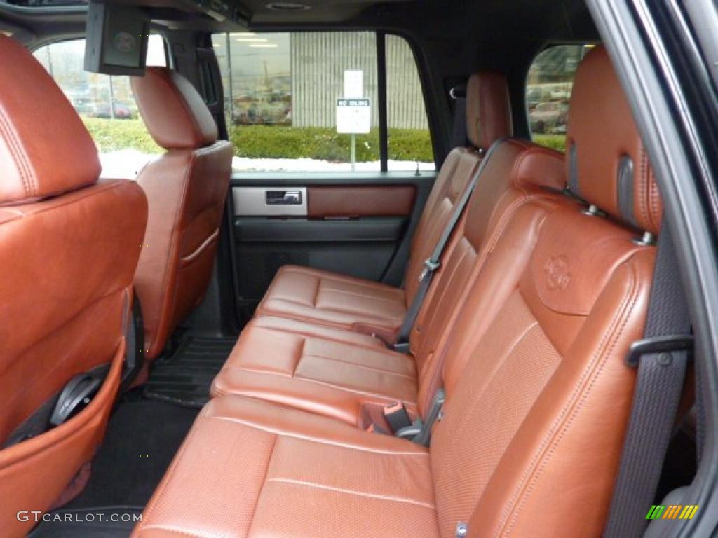 Charcoal Black/Chaparral Leather Interior 2009 Ford Expedition EL King Ranch 4x4 Photo #44615655