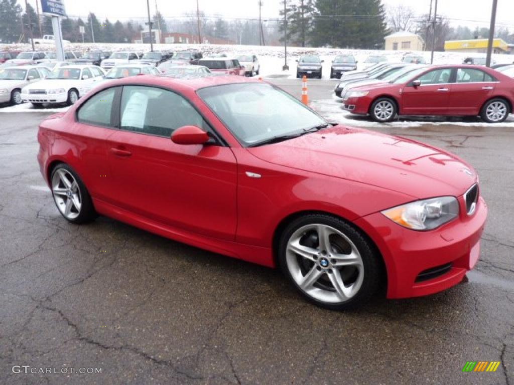 2008 1 Series 135i Coupe - Crimson Red / Black photo #6