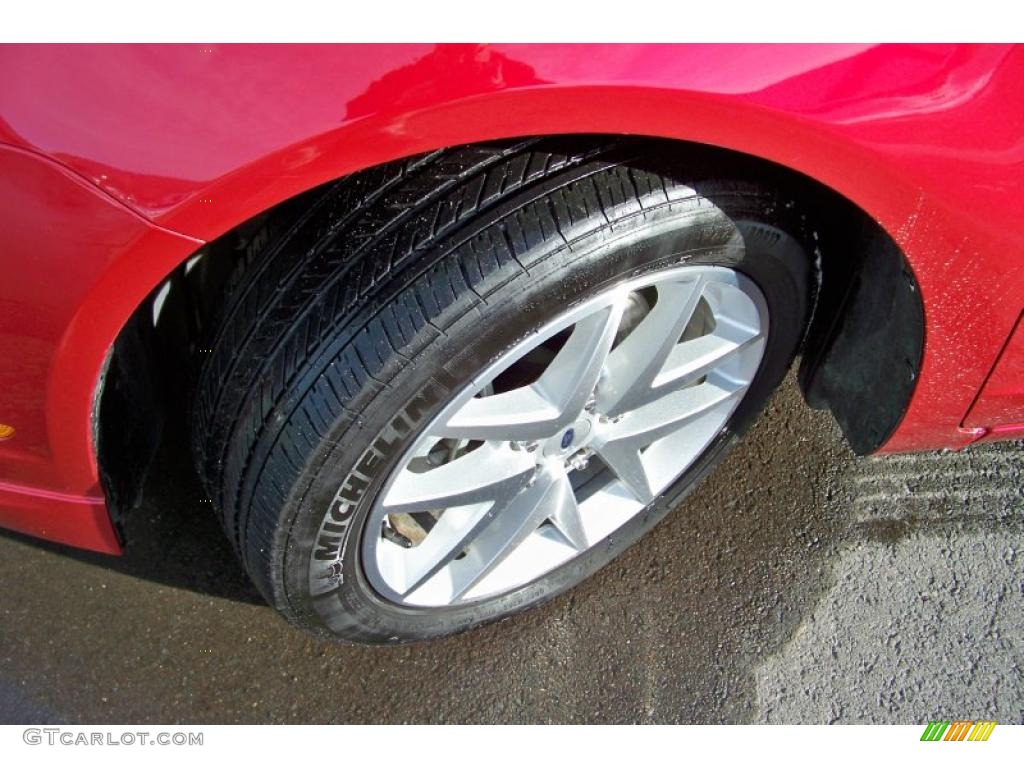 2010 Fusion SEL V6 - Red Candy Metallic / Camel photo #10