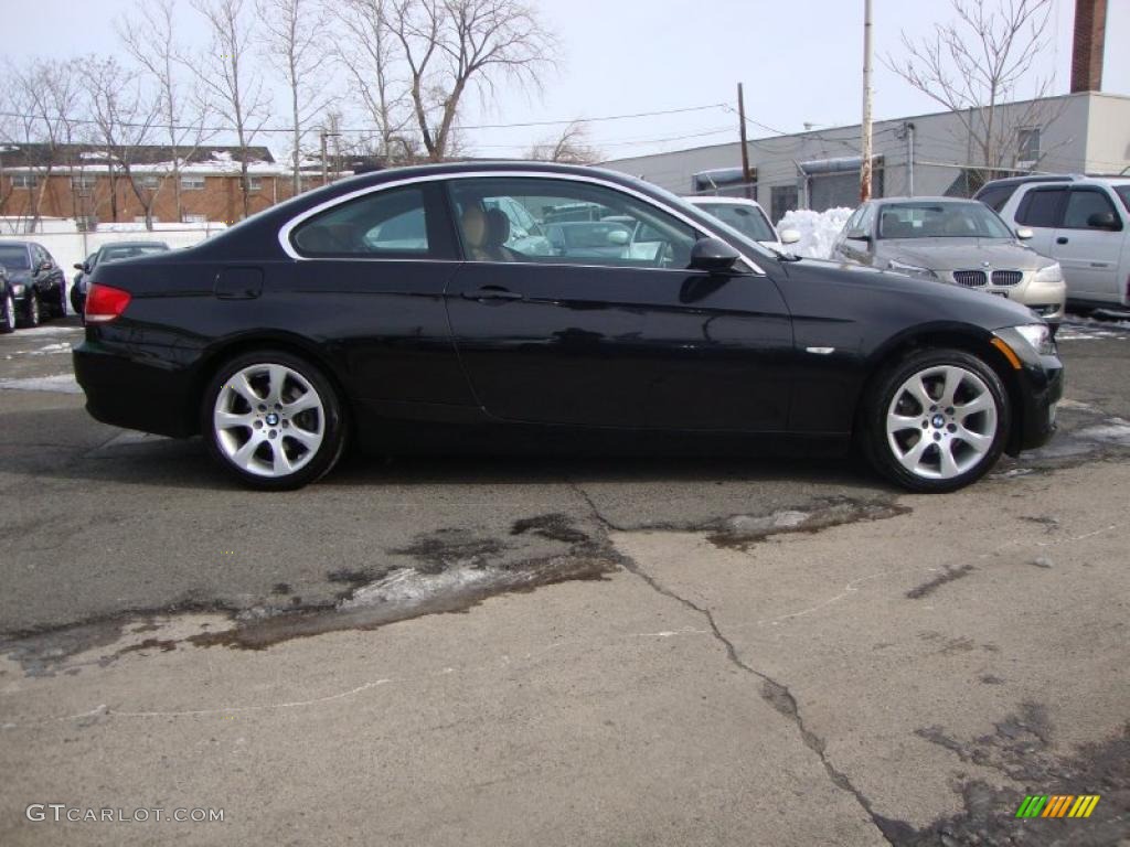 2008 3 Series 328xi Coupe - Black Sapphire Metallic / Saddle Brown/Black photo #13