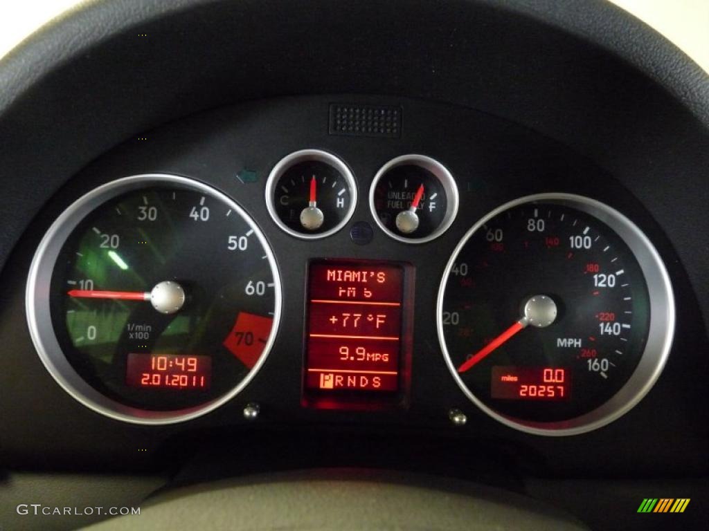 2006 Audi TT 1.8T Coupe Gauges Photo #44618415