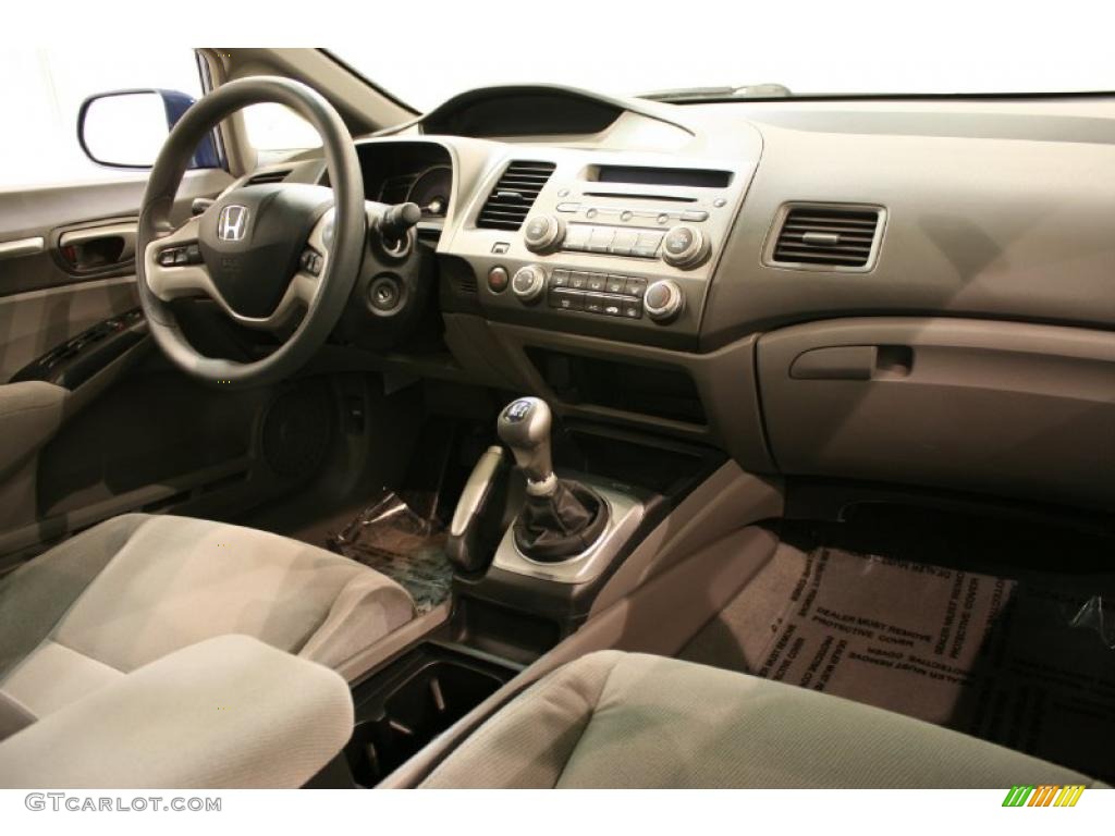 2006 Honda Civic EX Sedan Gray Dashboard Photo #44619851