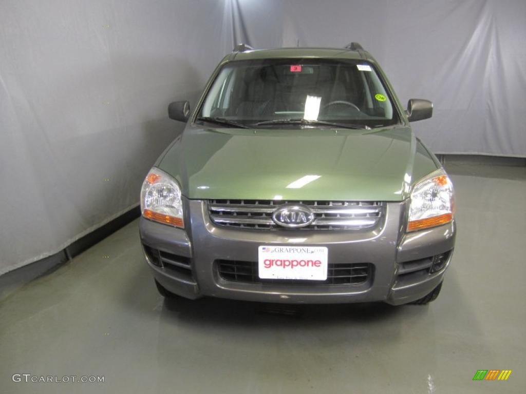 2006 Sportage LX V6 4x4 - Natural Olive / Black photo #2