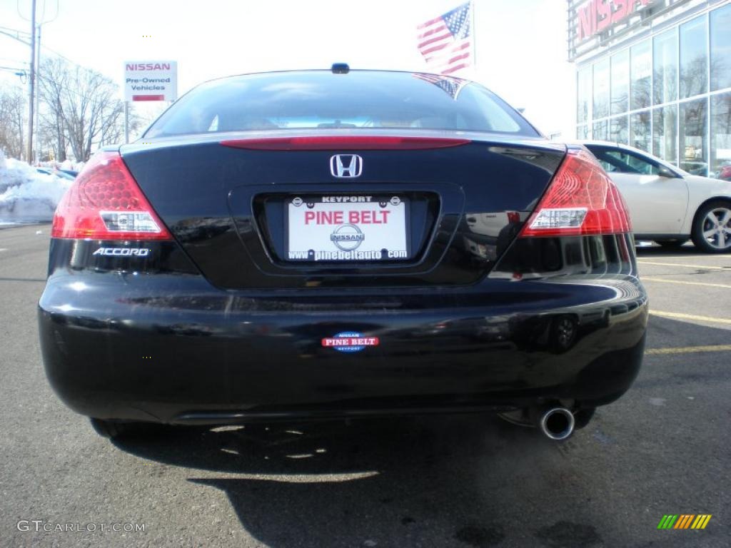 2006 Accord EX-L Coupe - Nighthawk Black Pearl / Black photo #6