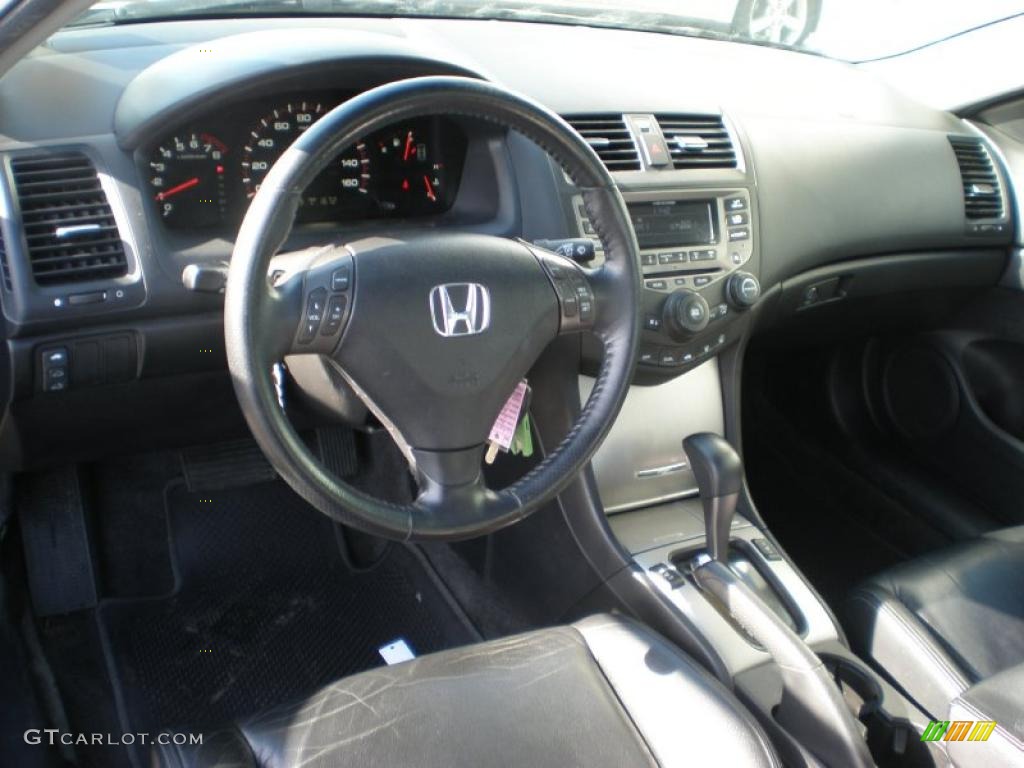 2006 Accord EX-L Coupe - Nighthawk Black Pearl / Black photo #9