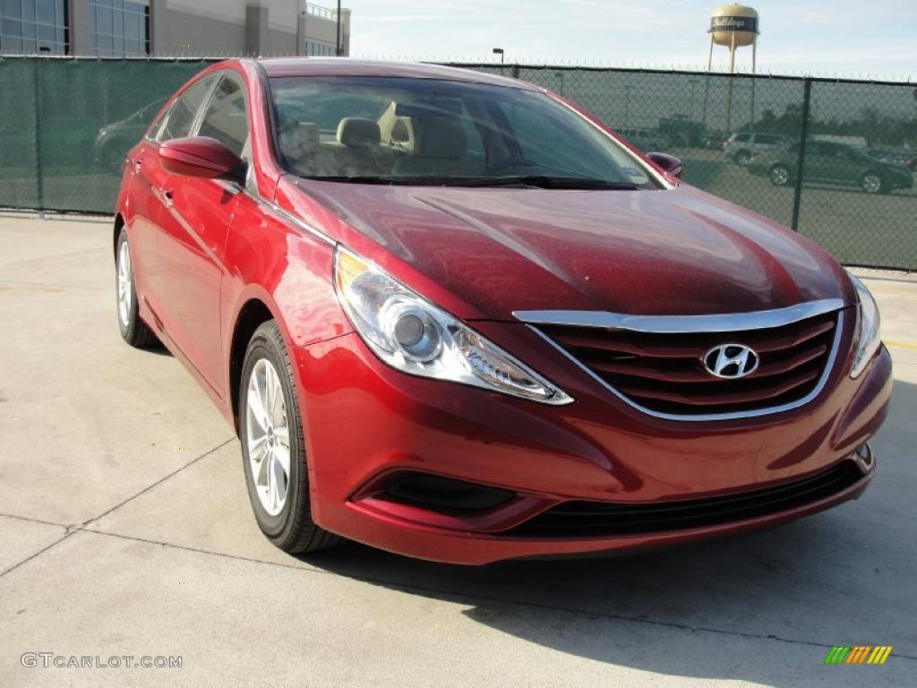 2011 Sonata GLS - Venetian Red / Camel photo #1