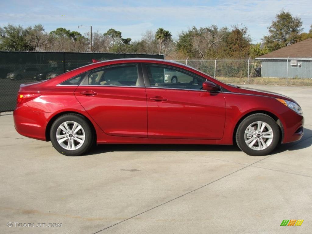 2011 Sonata GLS - Venetian Red / Camel photo #2