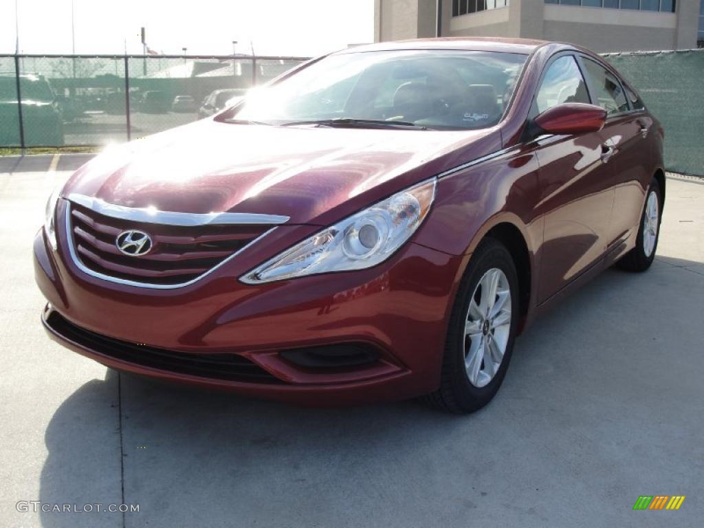 2011 Sonata GLS - Venetian Red / Camel photo #7