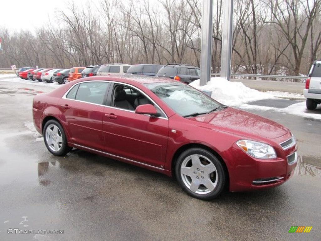 2008 Malibu LT Sedan - Red Jewel Tint Coat / Ebony photo #6