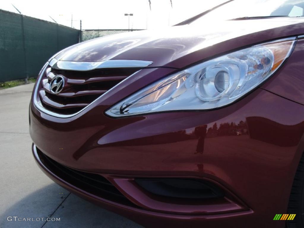 2011 Sonata GLS - Venetian Red / Camel photo #9