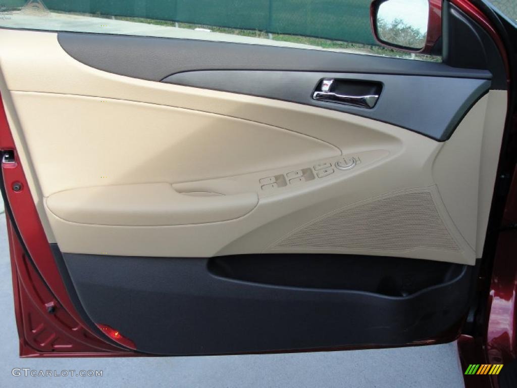 2011 Sonata GLS - Venetian Red / Camel photo #19