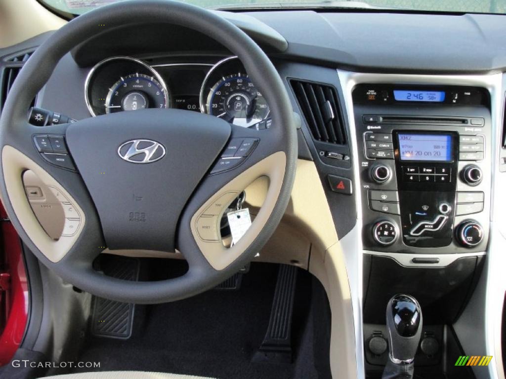 2011 Sonata GLS - Venetian Red / Camel photo #23