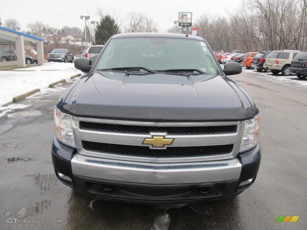 2008 Silverado 1500 Z71 Extended Cab 4x4 - Dark Blue Metallic / Dark Titanium photo #10