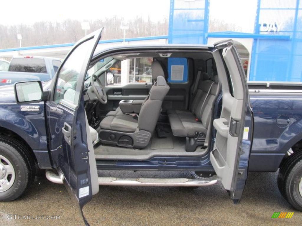 2005 F150 XLT SuperCab 4x4 - True Blue Metallic / Medium Flint Grey photo #6