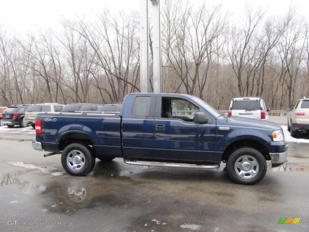 2005 F150 XLT SuperCab 4x4 - True Blue Metallic / Medium Flint Grey photo #11