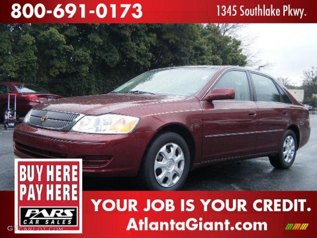 2001 Avalon XL - Vintage Red Pearl / Taupe photo #1