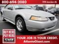 2000 Silver Metallic Ford Mustang V6 Convertible  photo #4