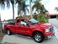 2007 Red Clearcoat Ford F250 Super Duty Lariat SuperCab  photo #1