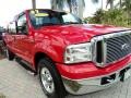 2007 Red Clearcoat Ford F250 Super Duty Lariat SuperCab  photo #2