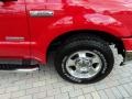 2007 Red Clearcoat Ford F250 Super Duty Lariat SuperCab  photo #3