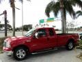 2007 Red Clearcoat Ford F250 Super Duty Lariat SuperCab  photo #12