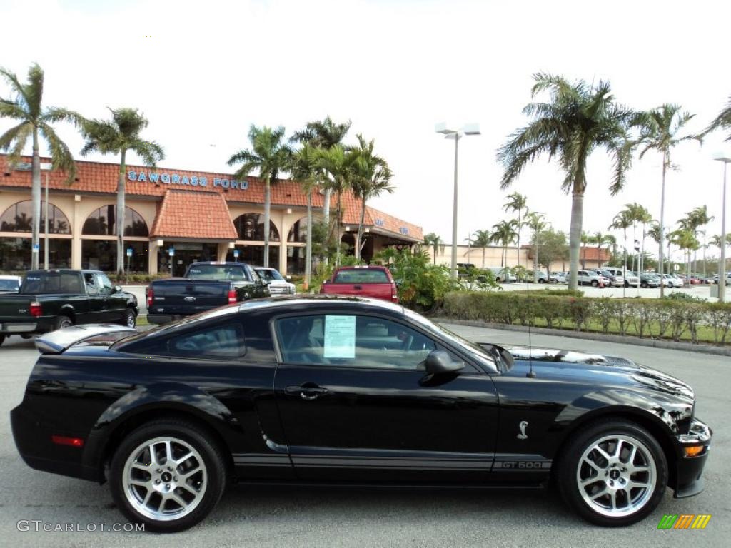 2007 Mustang Shelby GT500 Coupe - Black / Black Leather photo #5