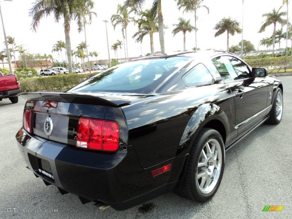 2007 Mustang Shelby GT500 Coupe - Black / Black Leather photo #6