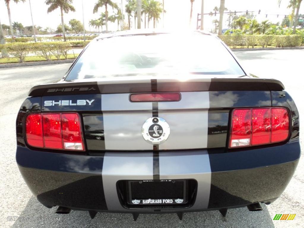 2007 Mustang Shelby GT500 Coupe - Black / Black Leather photo #7