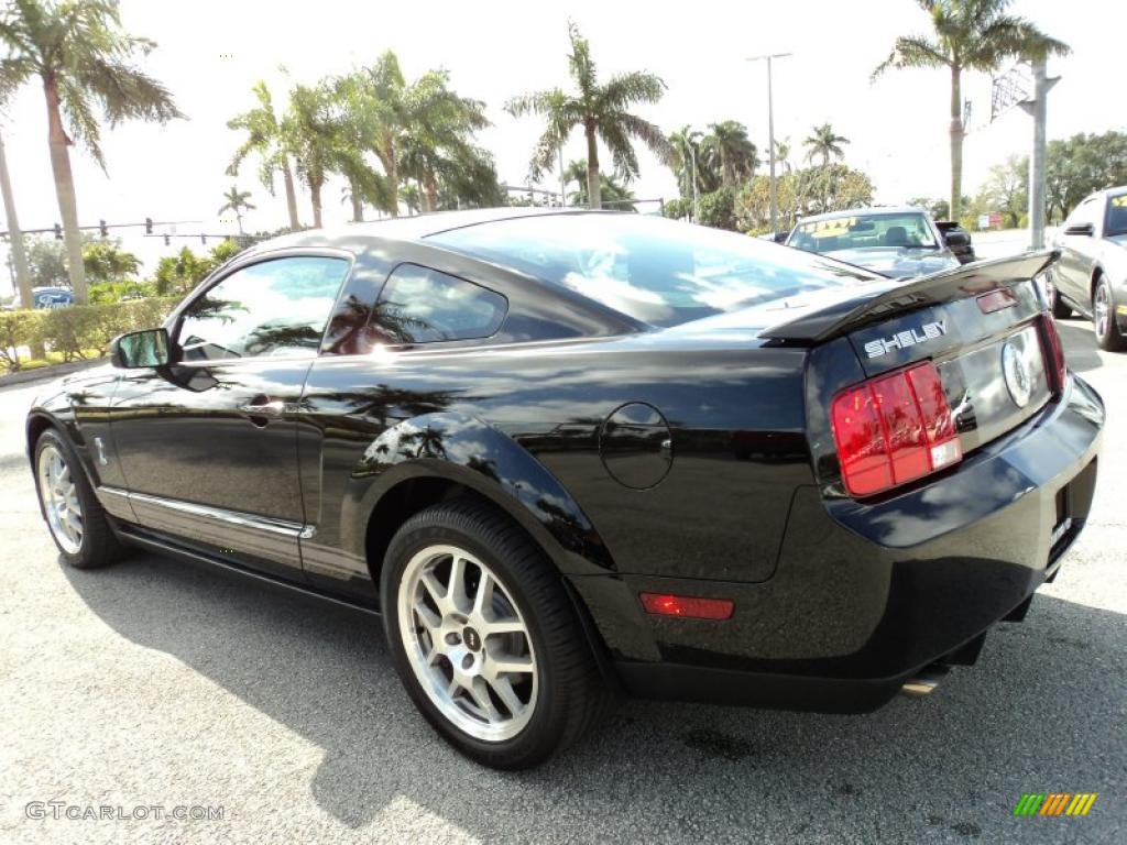 2007 Mustang Shelby GT500 Coupe - Black / Black Leather photo #10