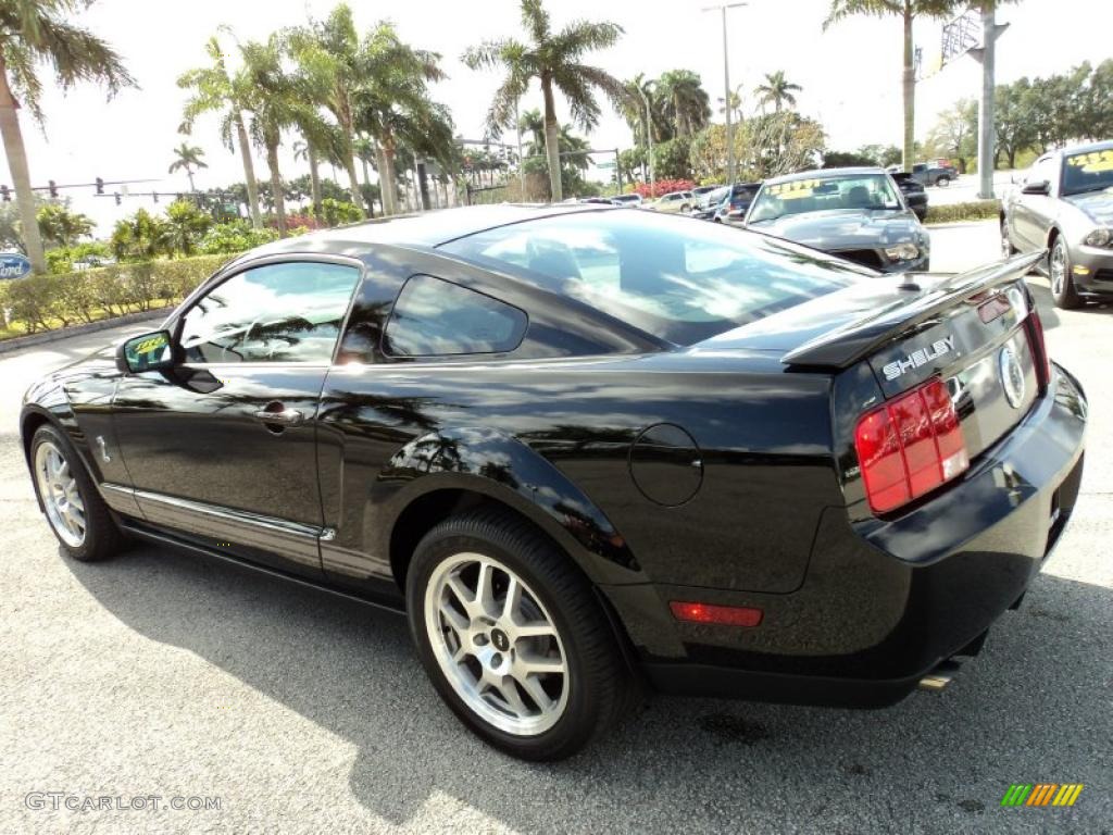 2007 Mustang Shelby GT500 Coupe - Black / Black Leather photo #11