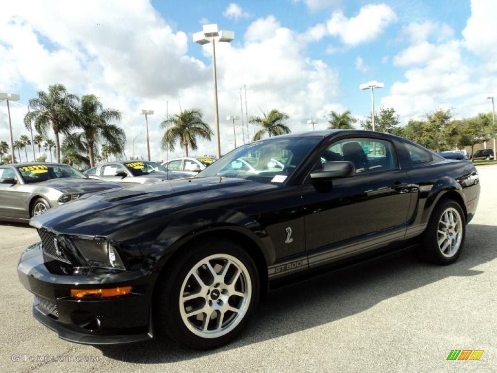 2007 Mustang Shelby GT500 Coupe - Black / Black Leather photo #16