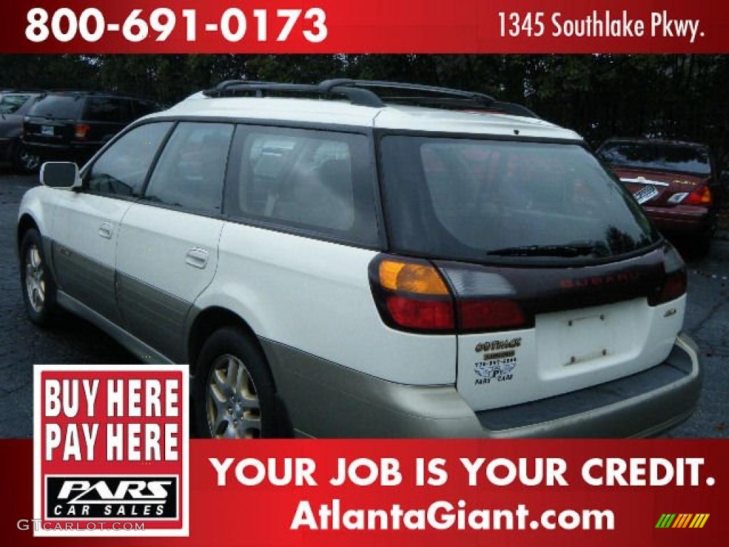 2000 Outback Limited Wagon - White Birch / Beige photo #2