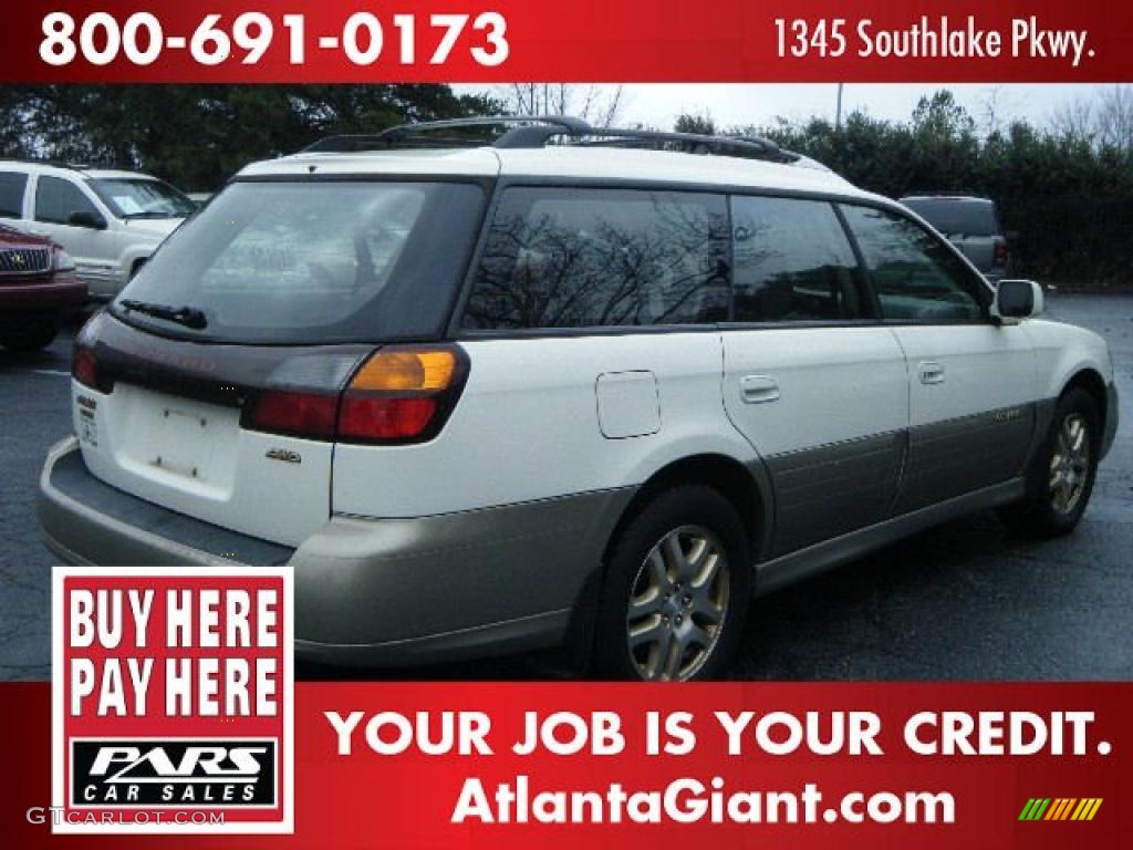 2000 Outback Limited Wagon - White Birch / Beige photo #3
