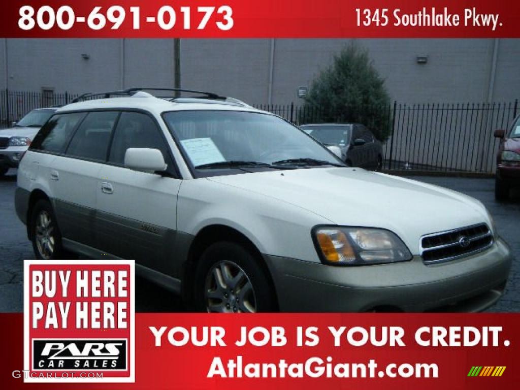 2000 Outback Limited Wagon - White Birch / Beige photo #4