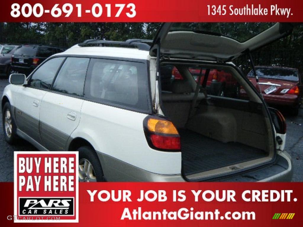 2000 Outback Limited Wagon - White Birch / Beige photo #9