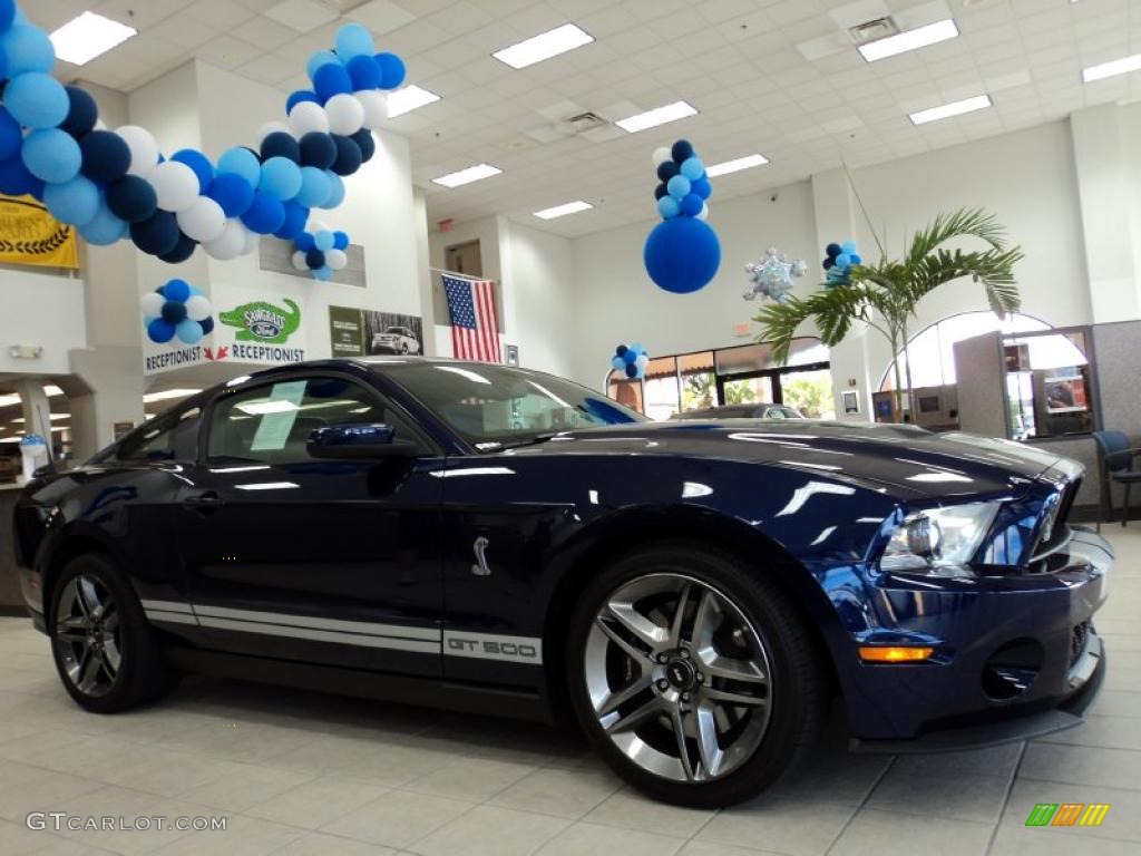 2011 Mustang Shelby GT500 Coupe - Kona Blue Metallic / Charcoal Black/White photo #2