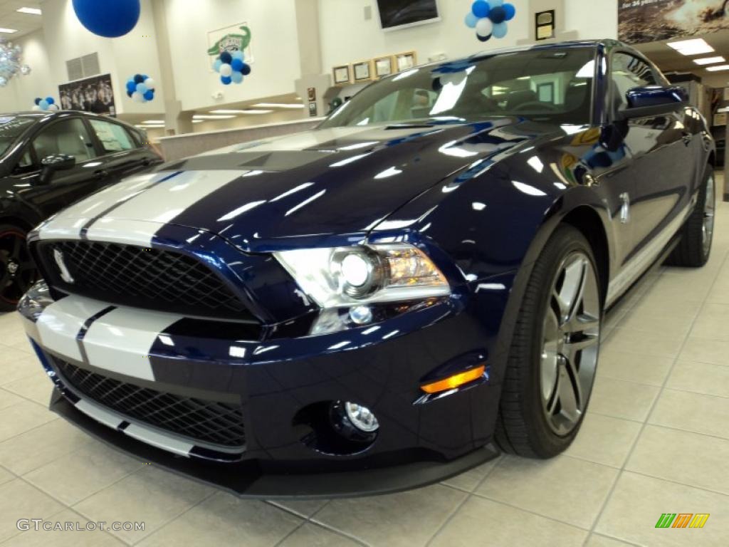 2011 Mustang Shelby GT500 Coupe - Kona Blue Metallic / Charcoal Black/White photo #12