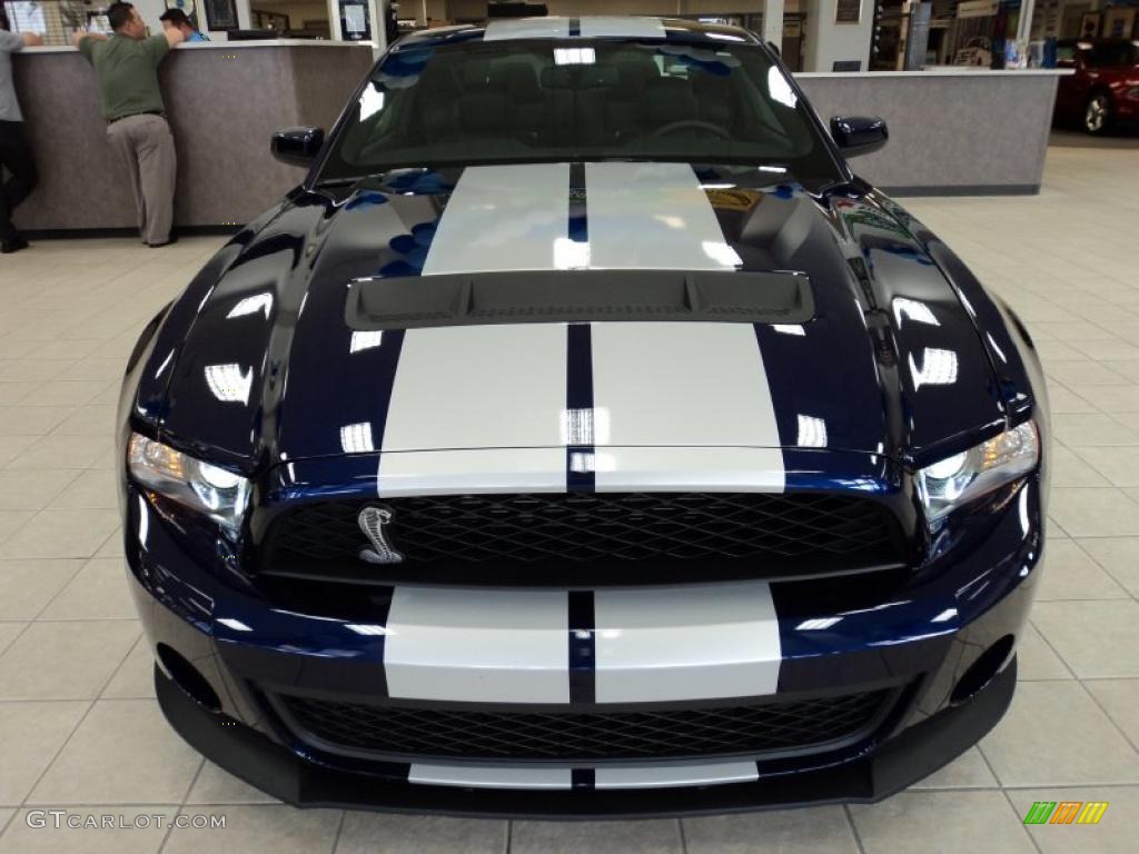 2011 Mustang Shelby GT500 Coupe - Kona Blue Metallic / Charcoal Black/White photo #15