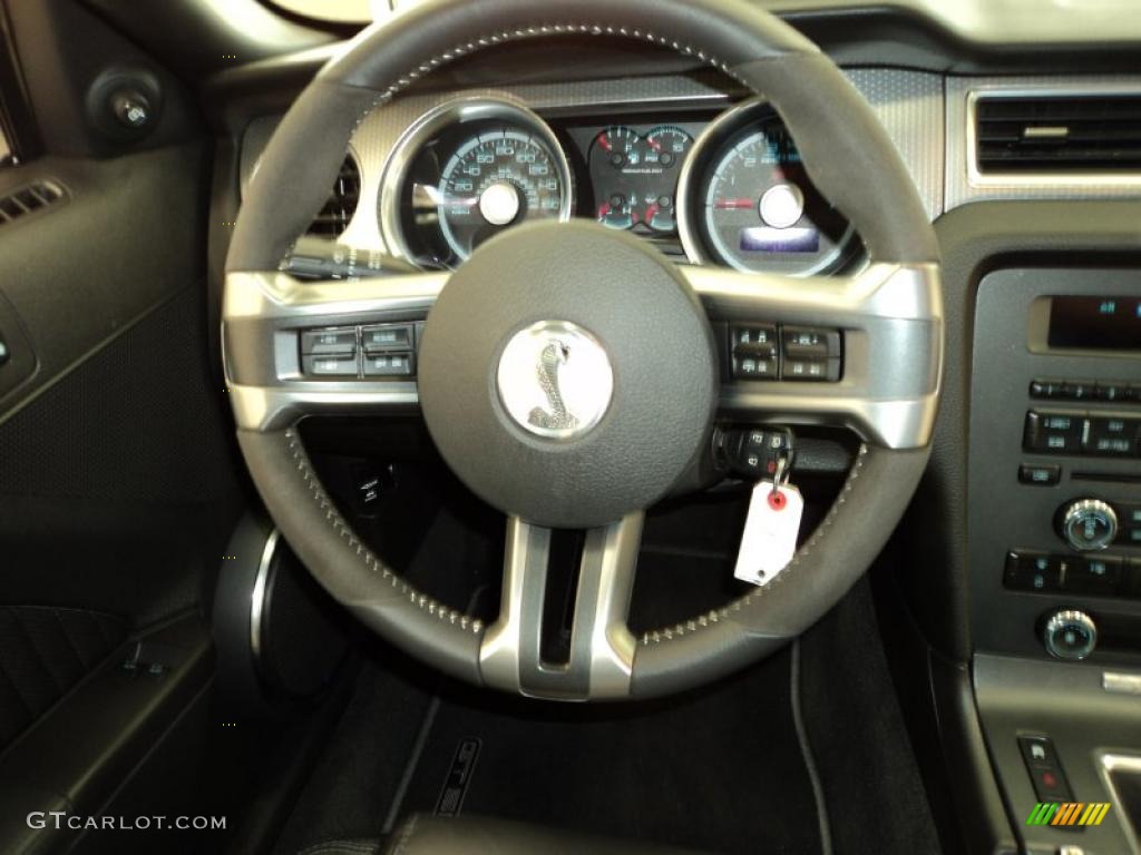 2011 Mustang Shelby GT500 Coupe - Kona Blue Metallic / Charcoal Black/White photo #24