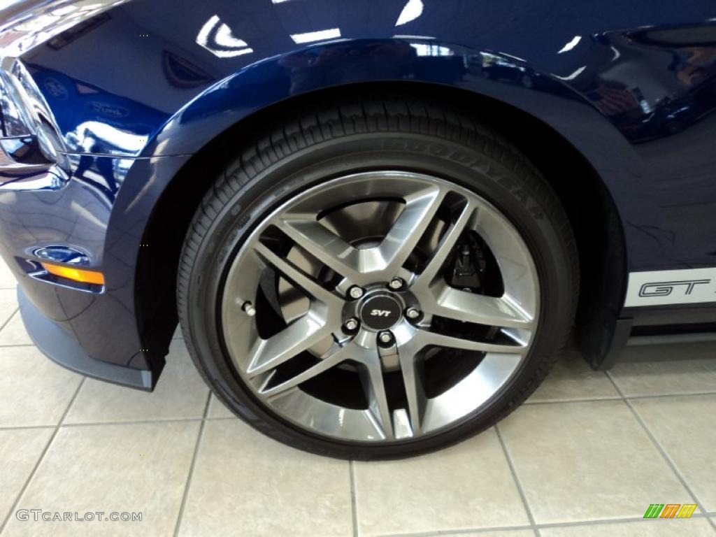 2011 Mustang Shelby GT500 Coupe - Kona Blue Metallic / Charcoal Black/White photo #29