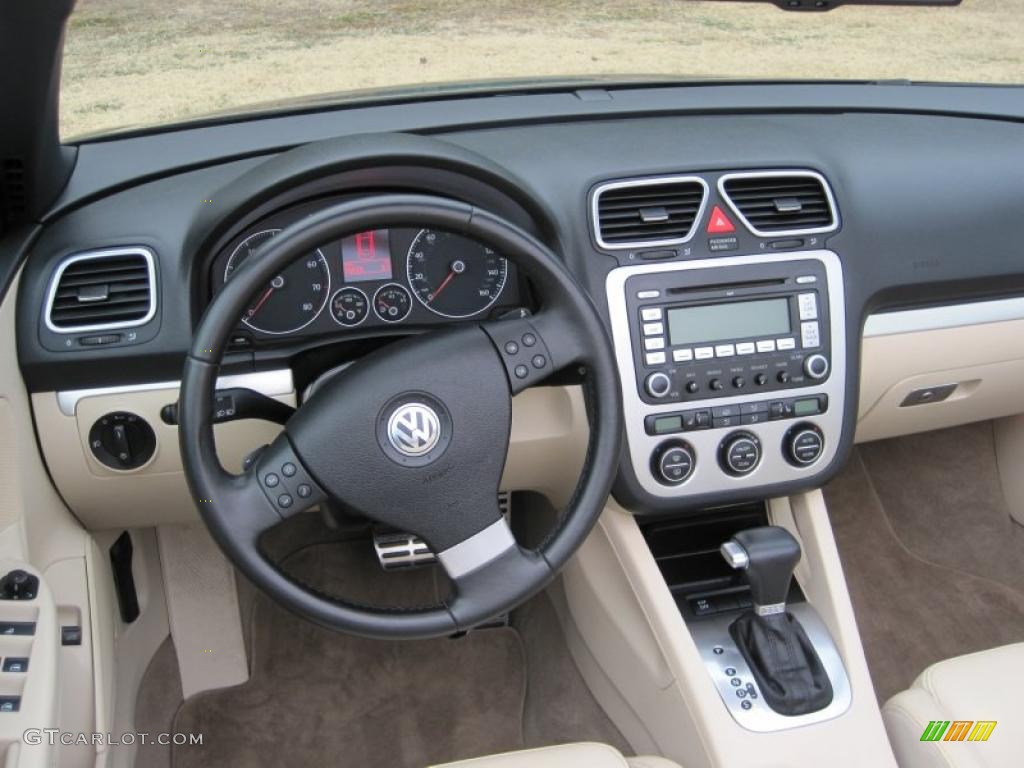 Cornsilk Beige Interior 2007 Volkswagen Eos 2.0T Photo #44630826